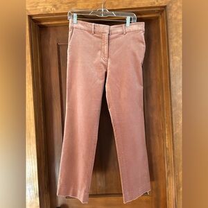 FRAME velvet cropped ankle pants Old Rose color sz 6